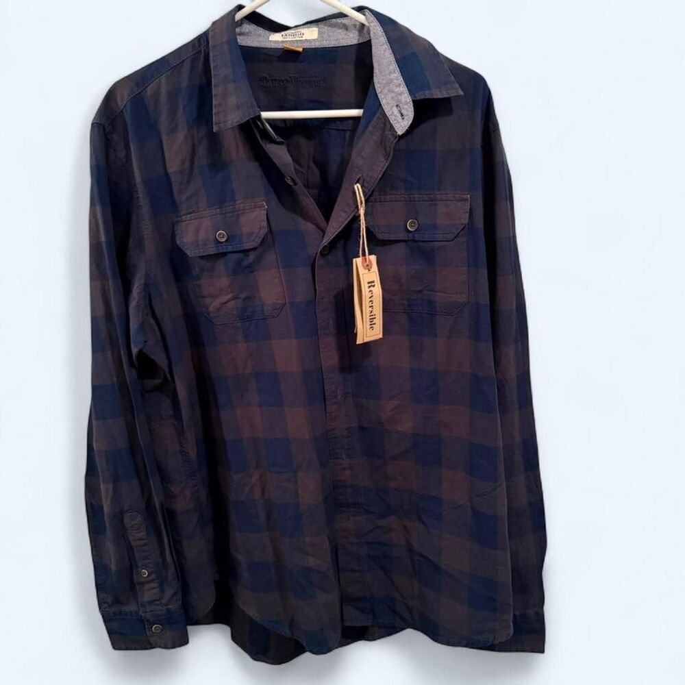 Taylor Men's Navy and Blue Shirt